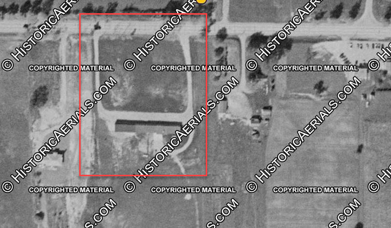 Gateway Motel - 1955 Aerial - Original Structure (newer photo)